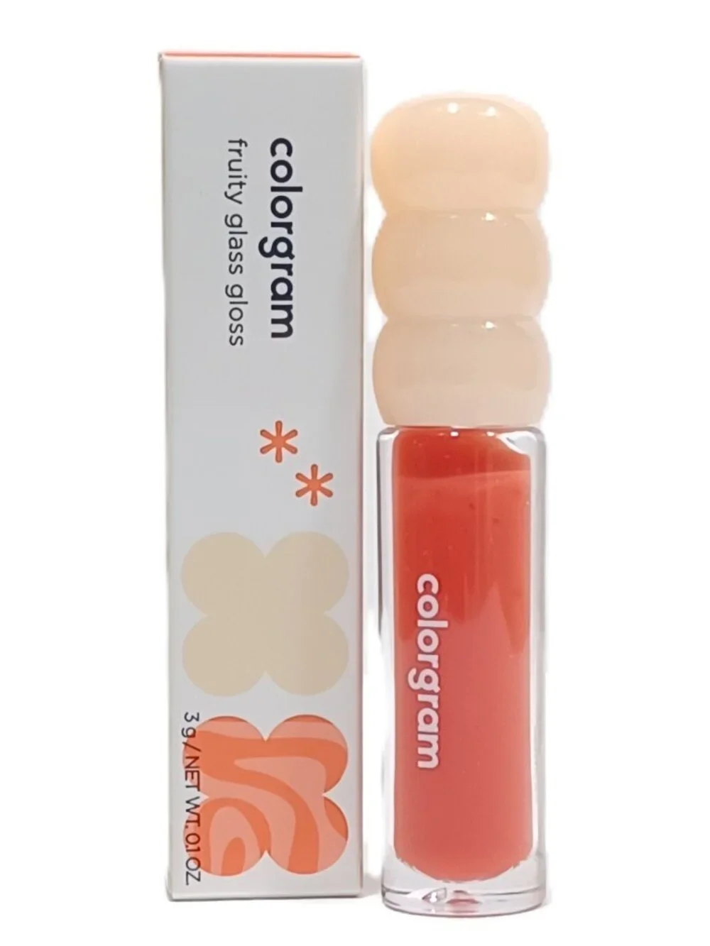 1 NIB Colorgram Fruity Glass Lip Gloss Sweet Tangerine Orange Hydrating Plumping